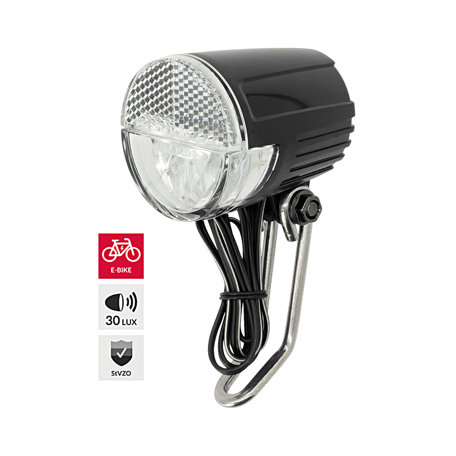 P4B LED-Scheinwerfer 30 E für E-Bikes's SB in Schwarz